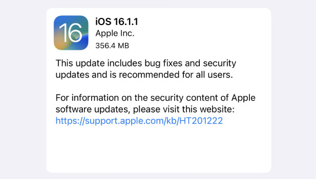 iOS 16.1.1 開放更新！修復 Wi-Fi 斷連等問題 | Apple News, iOS 16.1.1, iOS更新, iPadOS 16.1.1, iPhone更新 | iPhone News 愛瘋了