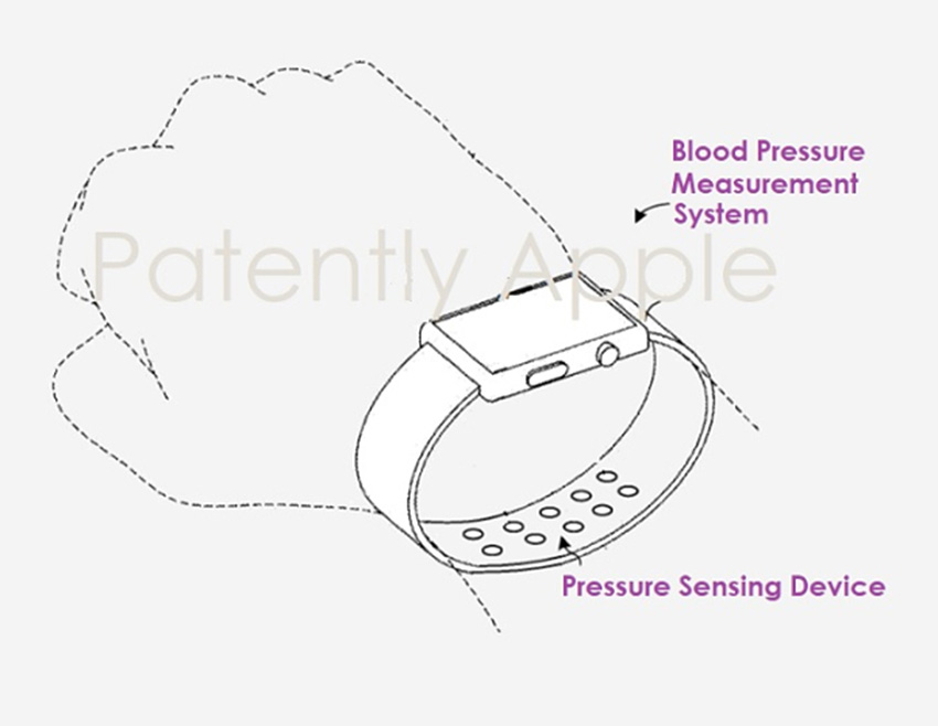 蘋果申請 Apple Watch 無創測量血壓專利