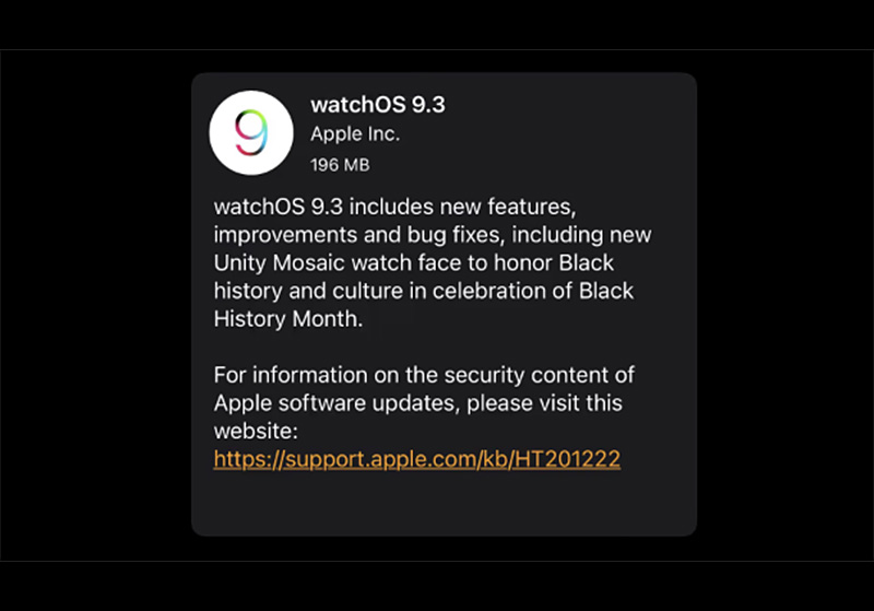 watchOS 9.3 開放更新！Apple Watch 有新錶盤 | Apple Watch, Unity Mosaic, watchOS, watchOS 9.3, 蘋果手錶 | iPhone News 愛瘋了