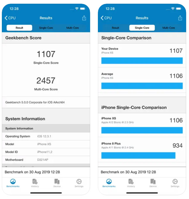 Geekbench 5 - 提供 iPhone 和 iPad 全面的性能評估