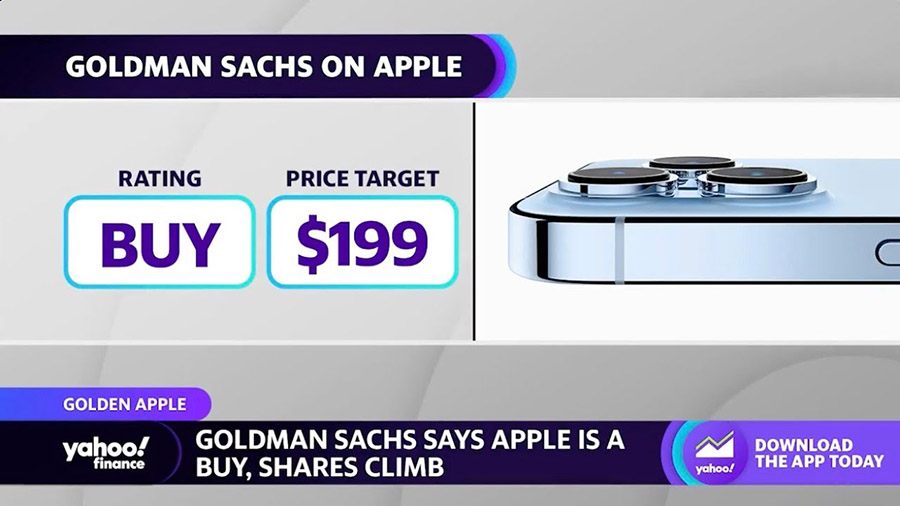 高盛發布蘋果“買入”評級，目標價為199美元