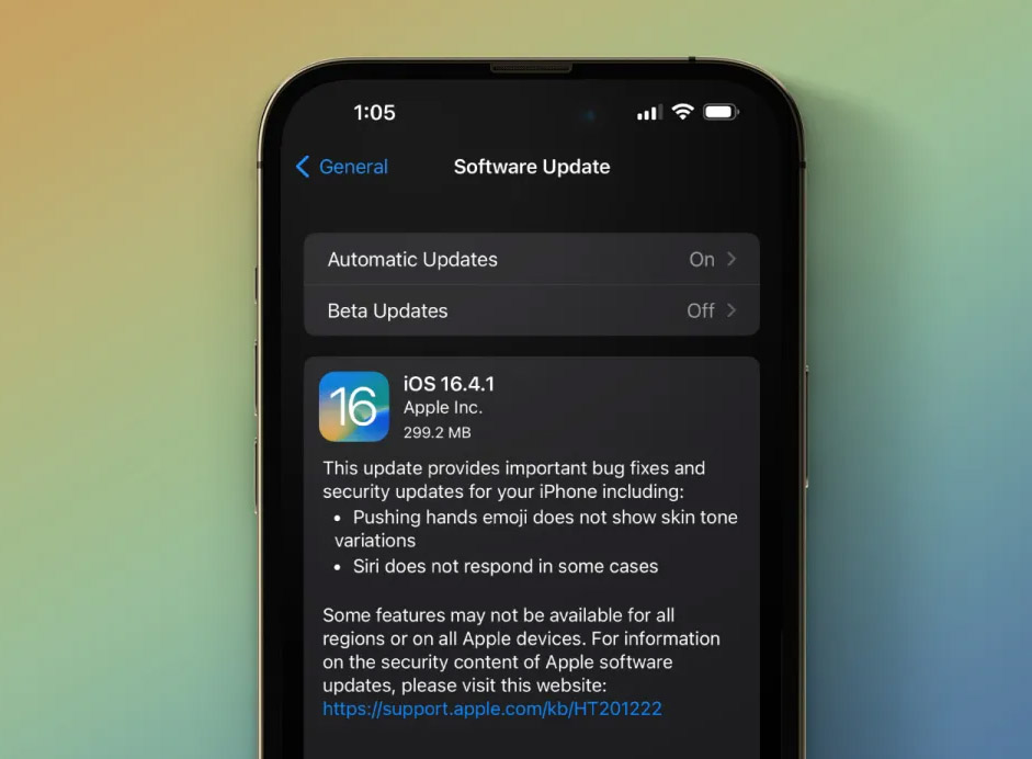 iOS 16.4.1 開放更新！修復 Siri 和表情符號等問題
