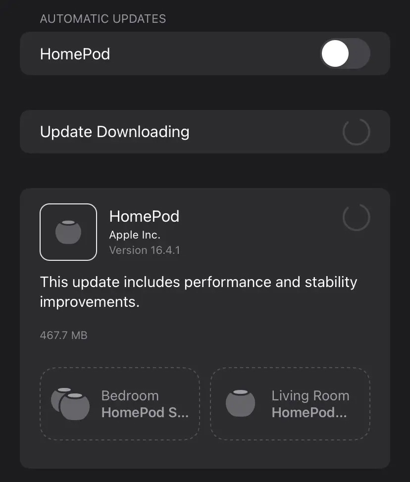 蘋果發布tvOS 16.4.1和HomePod 16.4.1軟體更新