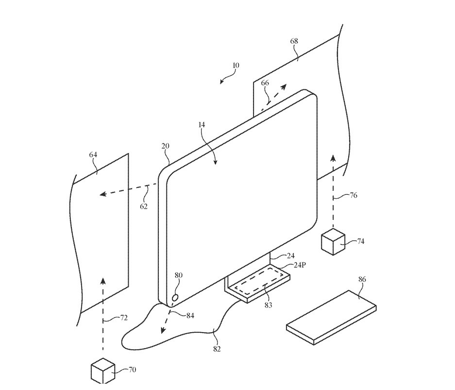 蘋果iMac最新專利：背面投影儀擴展顯示區域