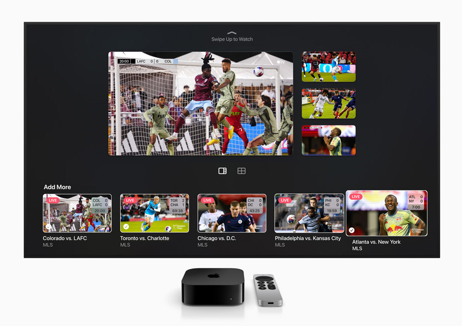 蘋果發佈tvOS 16.5：多視圖功能讓您同時觀看四場比賽