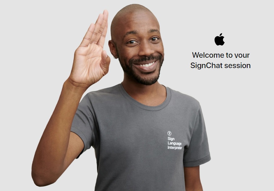 蘋果無障礙服務「SignChat」，手語翻譯助您購買建議和支援