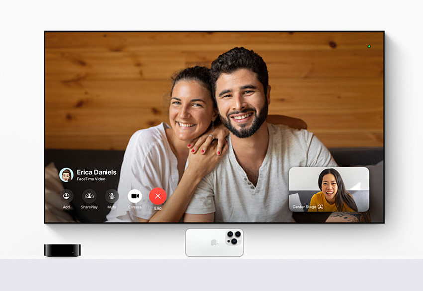 Apple TV推出tvOS 17更新，讓您在大電視與親友視訊