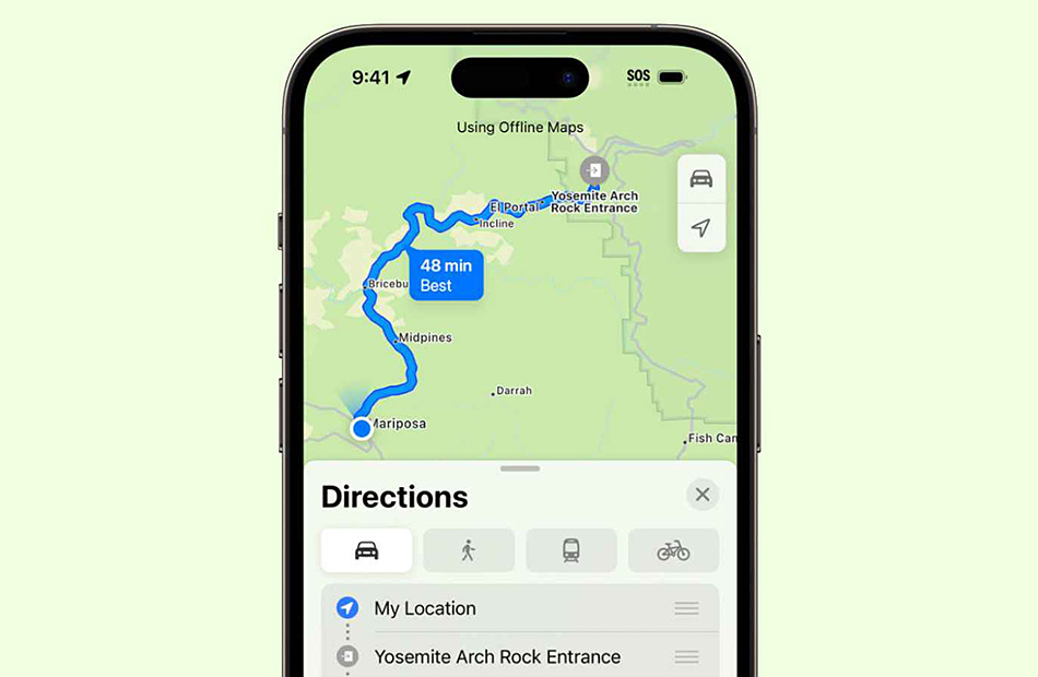 iOS 17帶來蘋果地圖離線功能，讓你隨時隨地導航