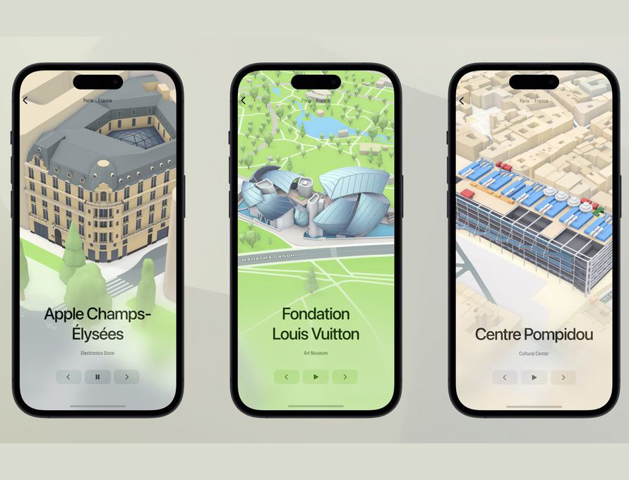 用Apple Maps巴黎旅行！看3D羅浮宮和艾菲爾鐵塔