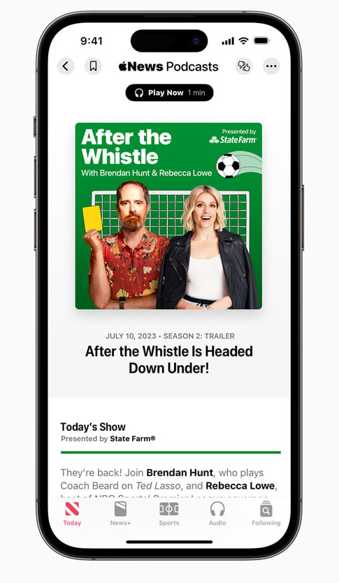 蘋果宣布《After the Whistle》第二季Podcast節目回歸 | After the Whistle, Apple Podcast, Brendan Hunt, 女子世界盃 | iPhone News 愛瘋了