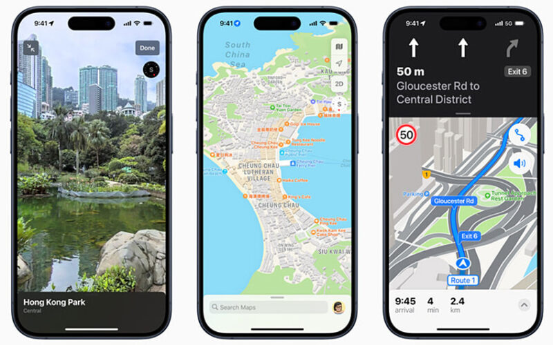 蘋果在香港推出全新地圖：3D地圖讓你暢遊城市
