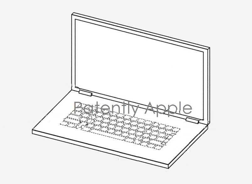 蘋果MacBook專利：虛擬鍵盤和iPhone充電功能