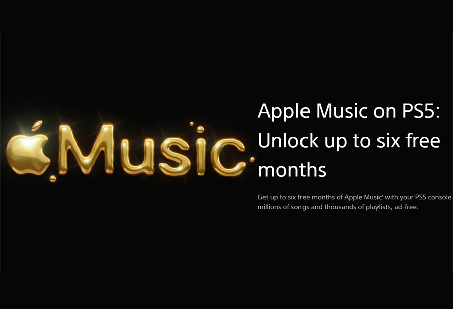PlayStation 5玩家獨享6個月Apple Music免費
