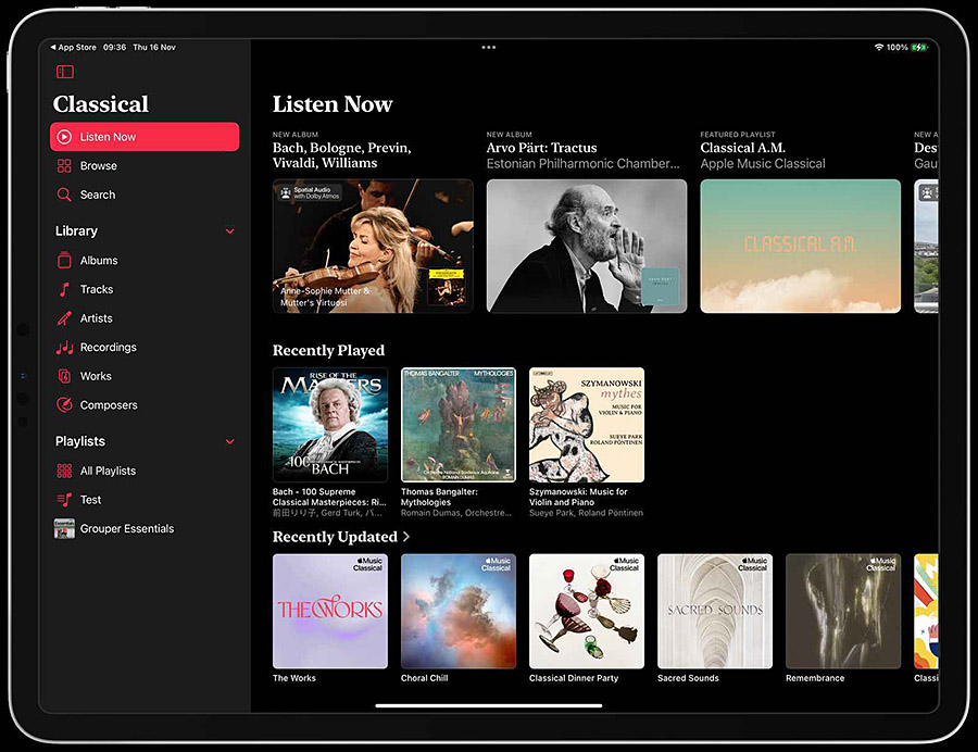 Apple Music Classical 正式支援 iPad
