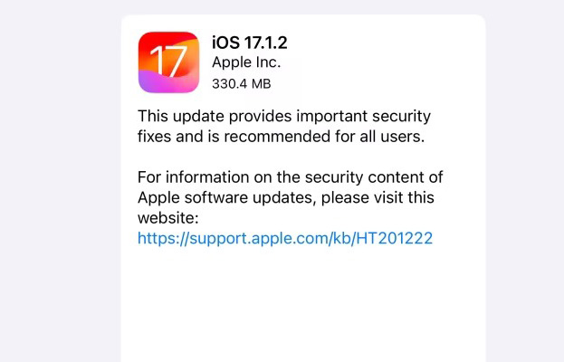 iOS 17.1.2 安全性更新來了！保護你的 iPhone 安全