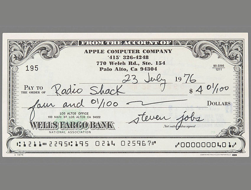 一張賈伯斯簽名的4美元支票：竟然成為25000美元寶藏 | iPhone 新聞, Steve Jobs, 史蒂夫·賈伯斯, 蘋果資訊 | iPhone News 愛瘋了