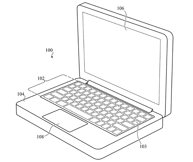 apple mac ipad keyboard touchpad patent 2