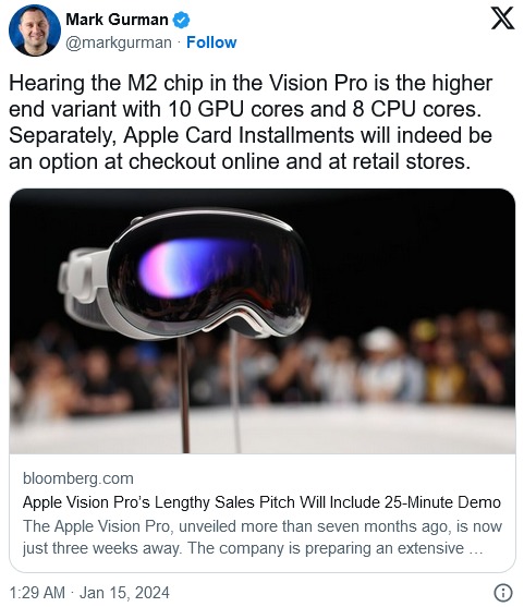 apple vision pro m2 chip upgrade 2
