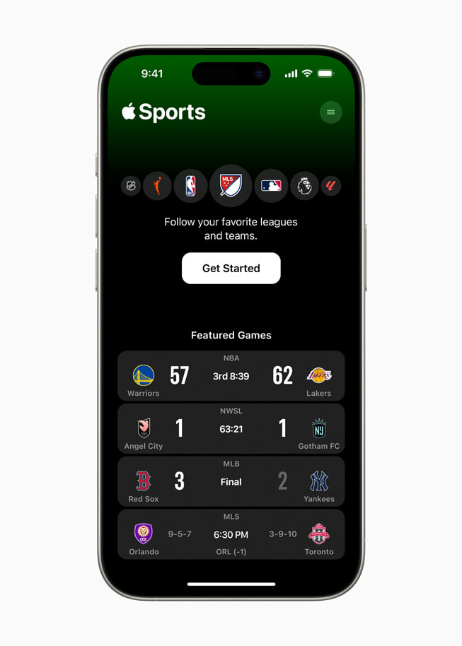apple sports app real time scores and stats 2