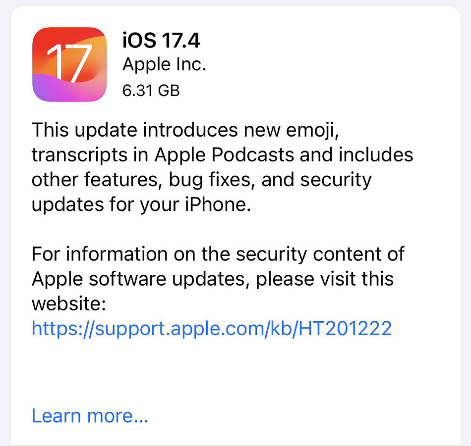 ios 17 4 download 2