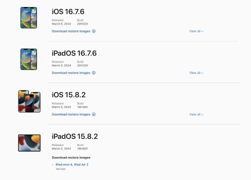 apple ios 16 7 6 15 8 2 updates 2