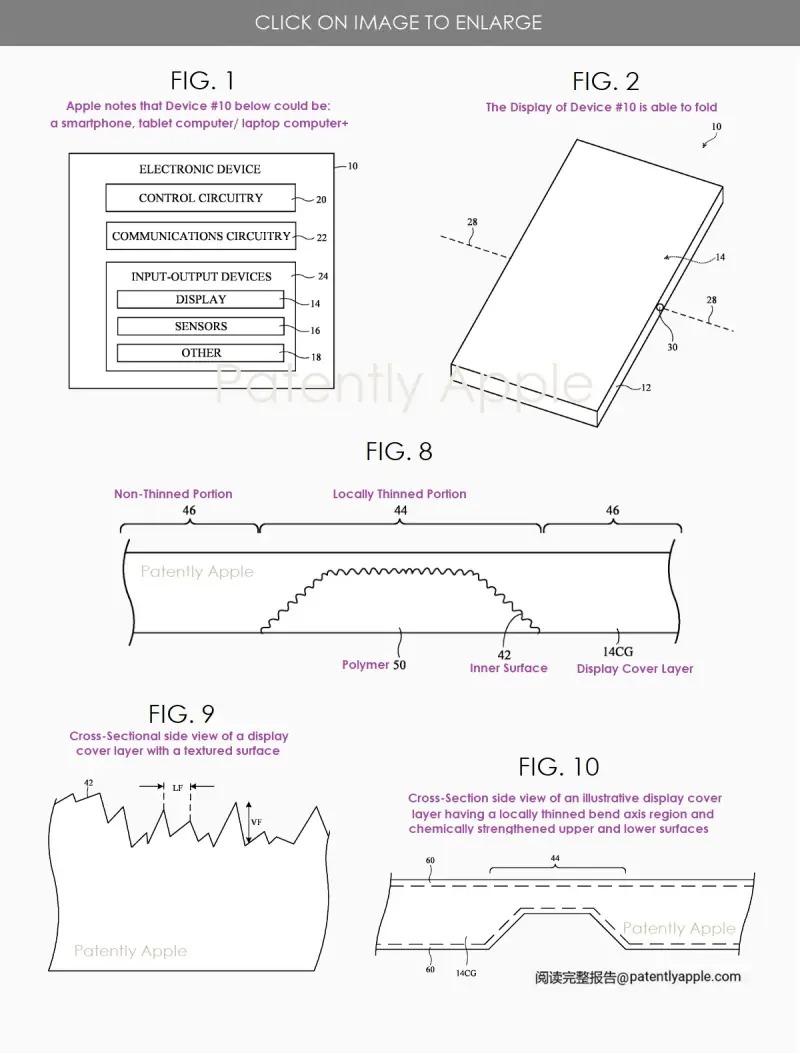 apple foldable device patent revealed 3
