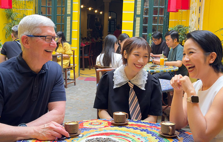 apple ceo cook visits vietnam 蘋果CEO庫克親訪越南，拓展業務合作與當地創新人才
