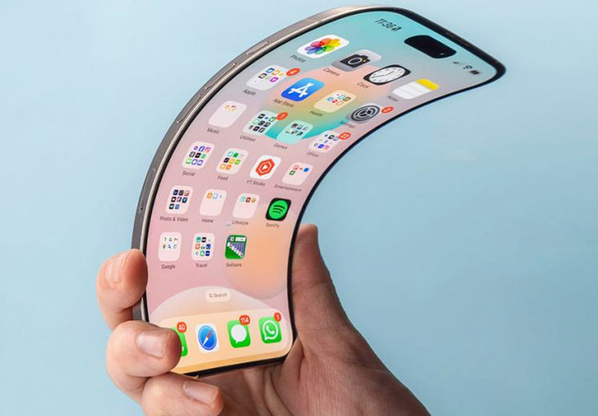 折疊螢幕iPhone：全新專利核准，彈簧層技術突破 apple foldable iphone patent