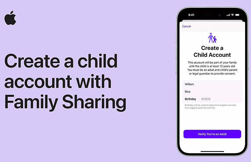 【教學影片】iPhone 家人共享子帳戶設定：保護孩子 create child account iphone family sharing