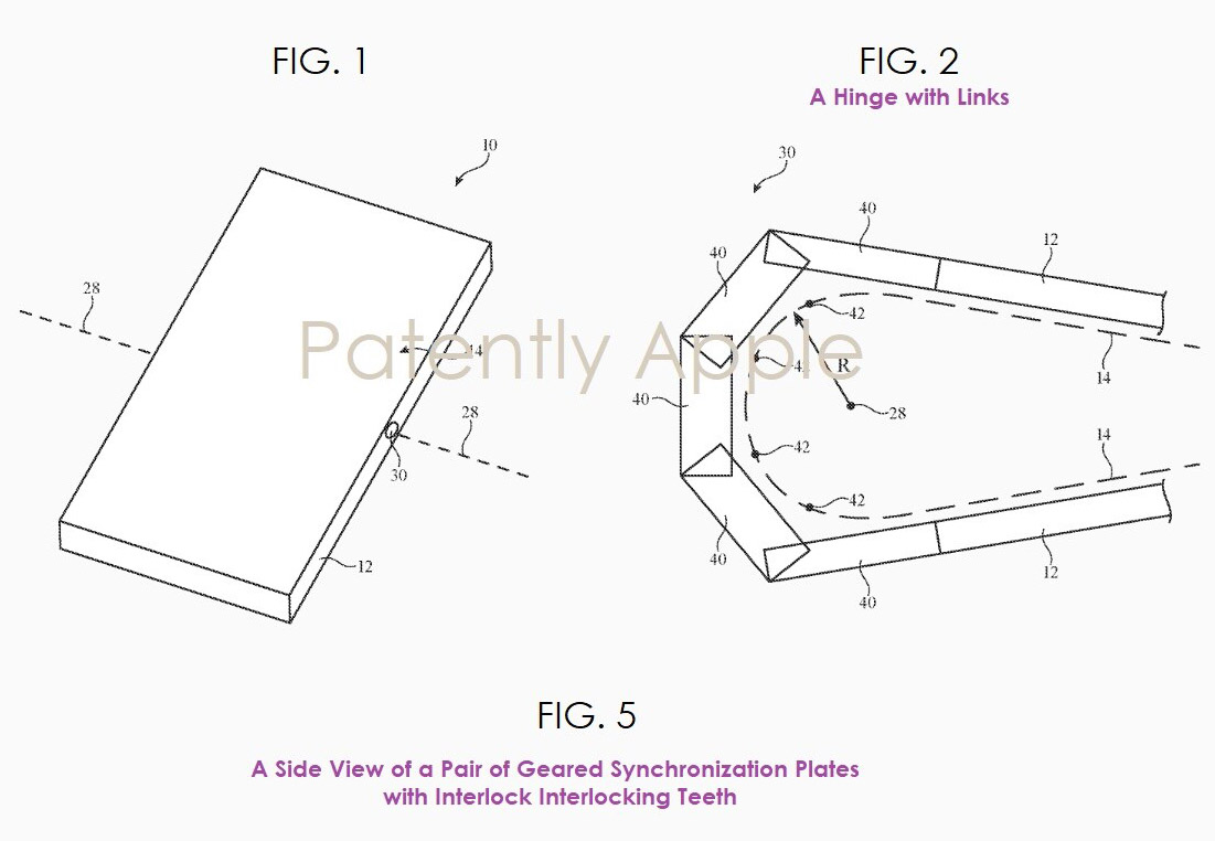 apple iphone folding patent revealed