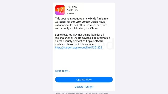 apple ios 17 5 release 2