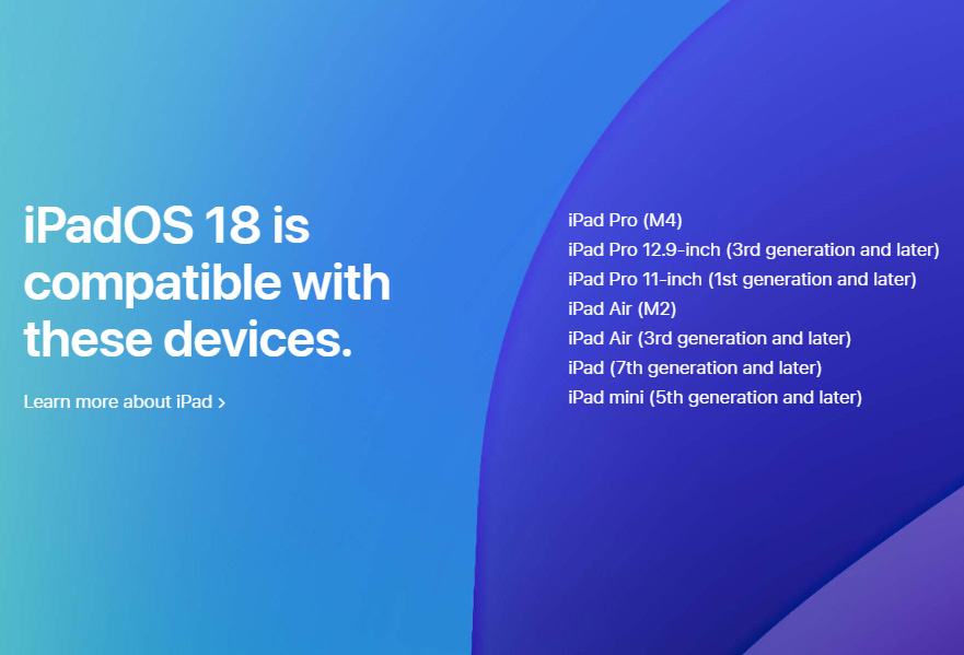 ipados 18 supported devices 2