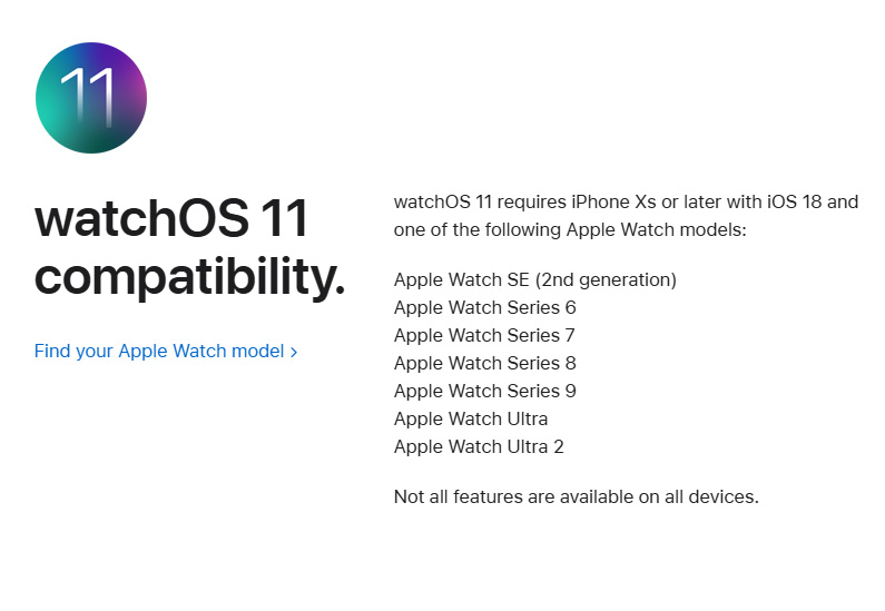 watchos 11 release apple watch support 2