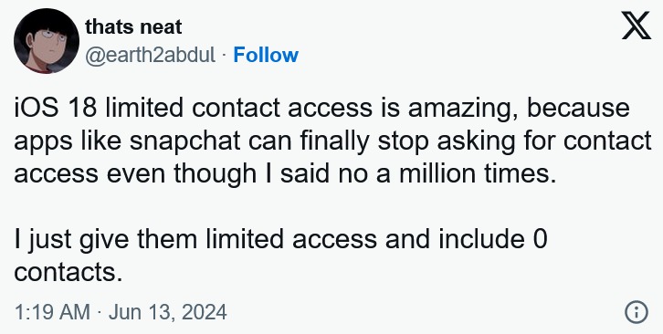 ios18 privacy upgrade contact access 3