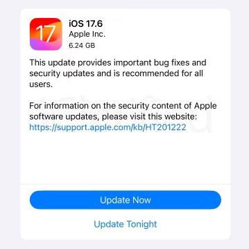 ios 17 6 update 2