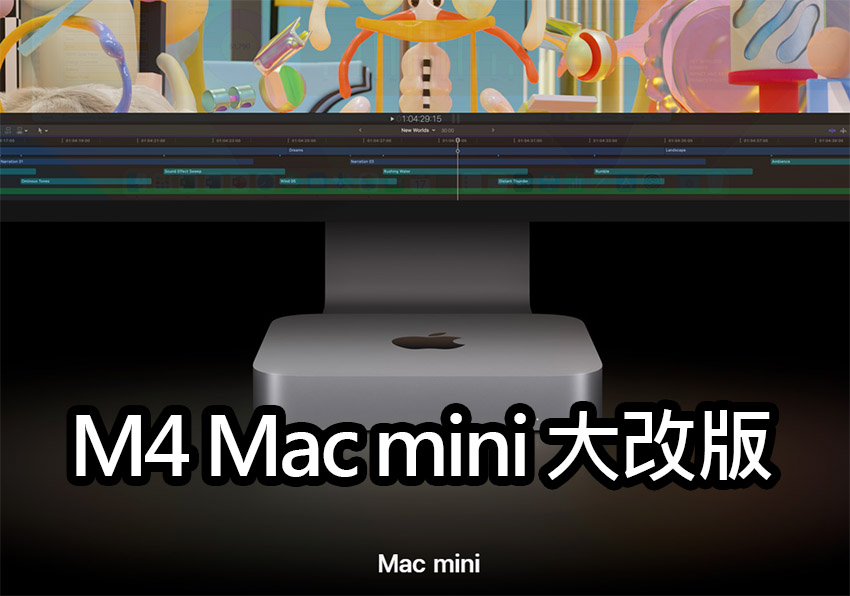 mac mini 2024 new design m4