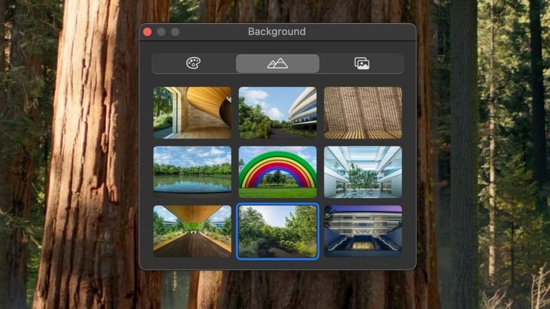 macos sequoia 15 1 new facetime backgrounds