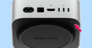 mac mini power button design