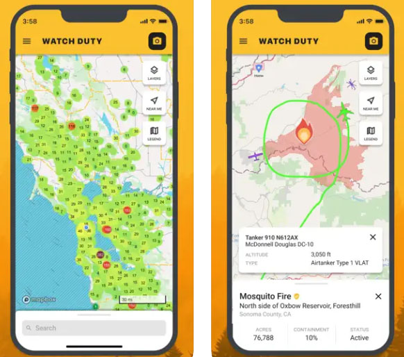 watch duty california wildfires 2