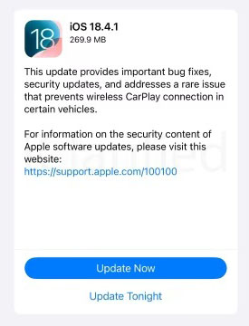 ios 18 4 1 update 3
