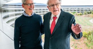 buffett praises tim cook apple stock