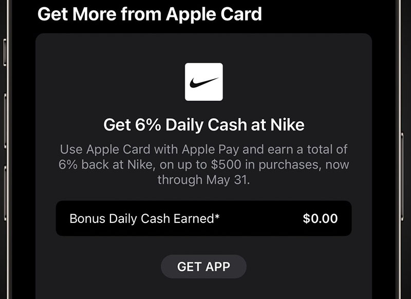 apple card nike 6percent cashback 2