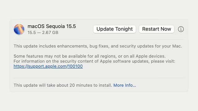 macos sequoia 15 5 update 2