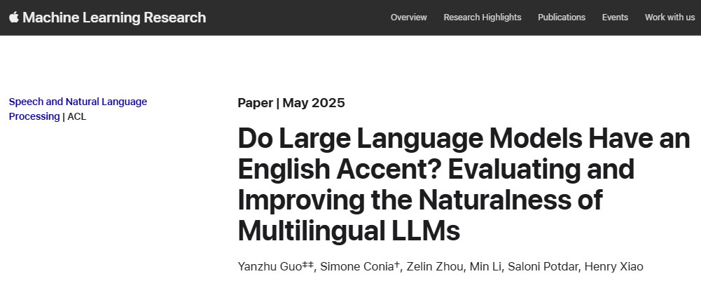 apple ai research breakthrough multilingual 2