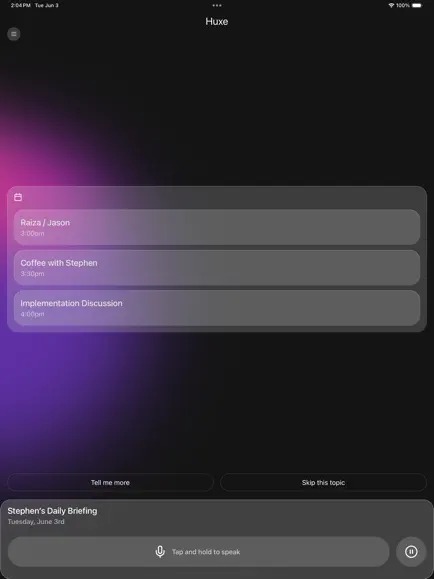huxe personalized audio 2