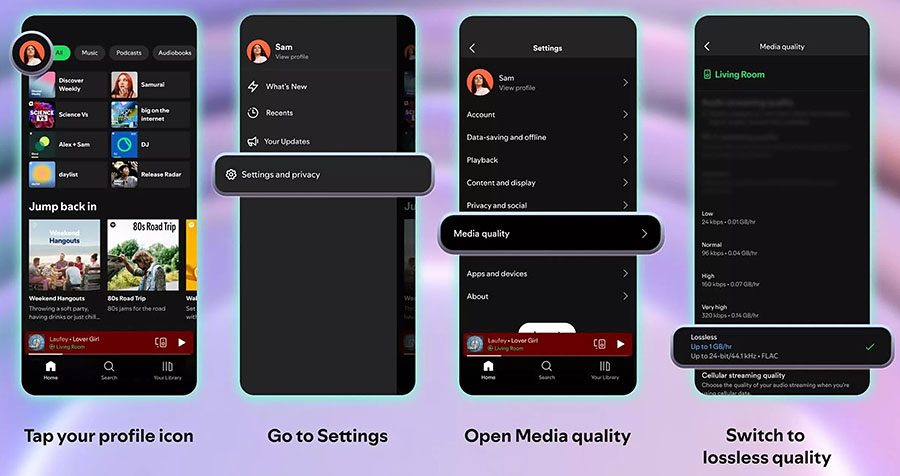 spotify lossless flac streaming 2