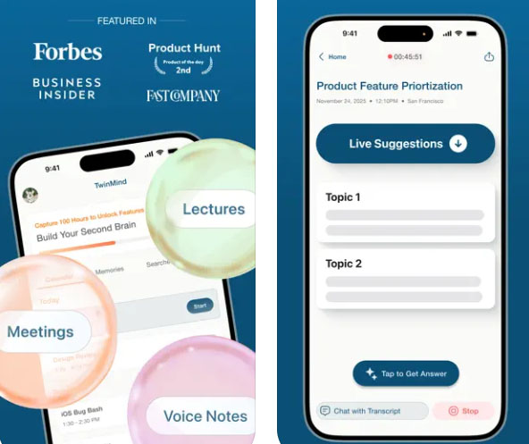 iphone ai twinmind second brain 3