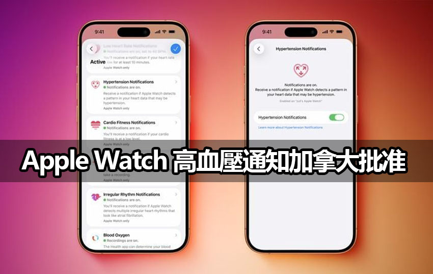 apple watch hypertension canada