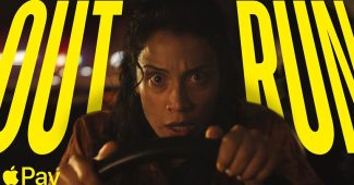 apple pay outrun ad speed comparison dinosaur