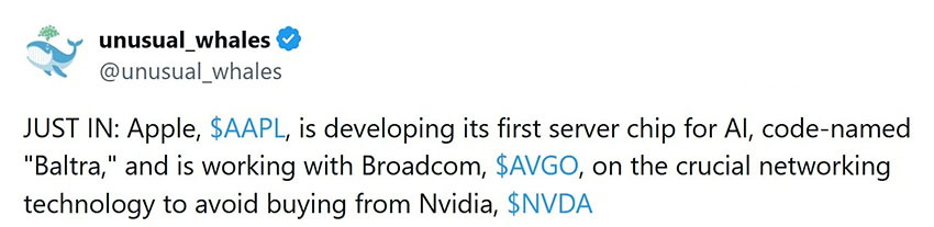 apple broadcom ai server chip baltra tsmc 2 apple broadcom ai server chip baltra tsmc 2